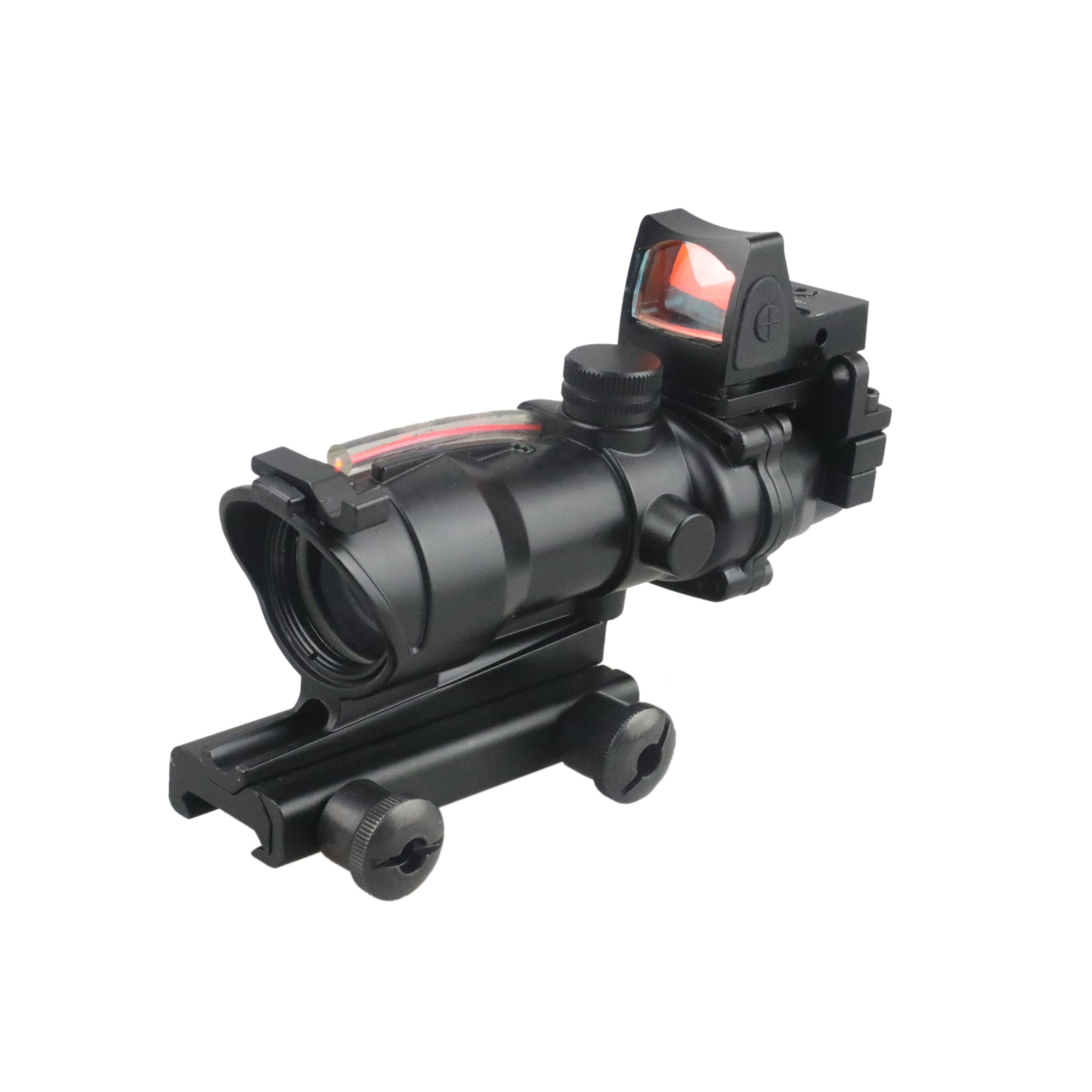 Puškohľad 4x32 ACOG, svetlovodné vlákno, RMR kolimátor, T-Eagle + doprava zdarma