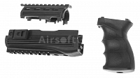 RIS predpažbie AK-47, ergonomická pažbička, Cyma