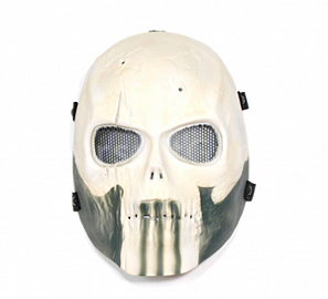 Ochranná maska SKULL, veľká, svetlá, ACM