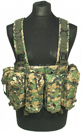 Chest Rig Tactical, digital woodland, ACM