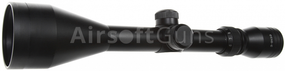 Puškohľad 3-9x50, Flip Up Covers, Riflescope