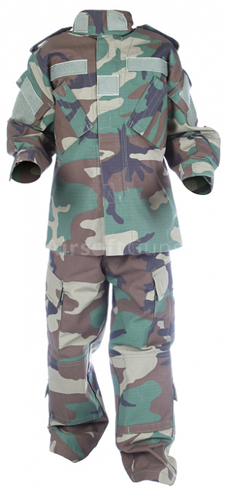 Kompletní detská US ACU uniforma, woodland, 100 cm, ACM