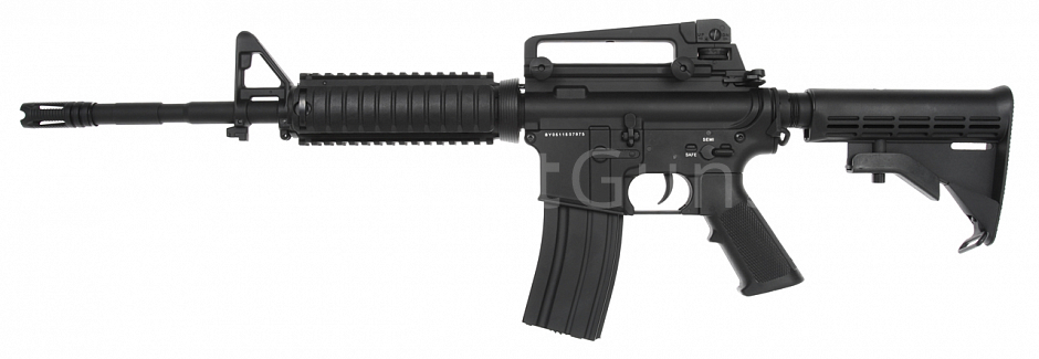 Power Custom M4A1 RIS, batérie v tŕňa, 160 m/s, AirsoftGuns, BY-051, BI-5181M