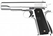 Colt M1911A1, kov, Silver, Galaxy, A&K, G.13S