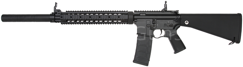 M16 DMR, tlmič KAC, Black, Cyma, CM.072