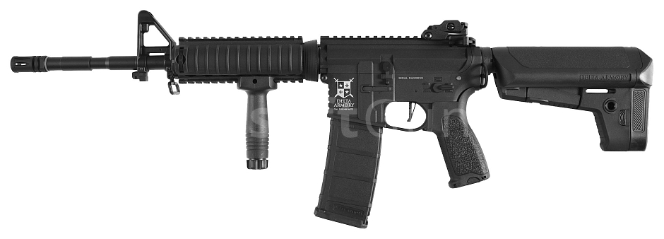 M4 AR15 RIS, plast, Charlie, čierna, Delta Armory, C03
