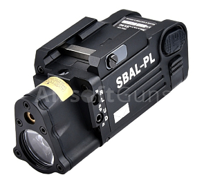 Taktické svietidlo SBAL-PL, 400 lm, laser, čierna, T-Eagle