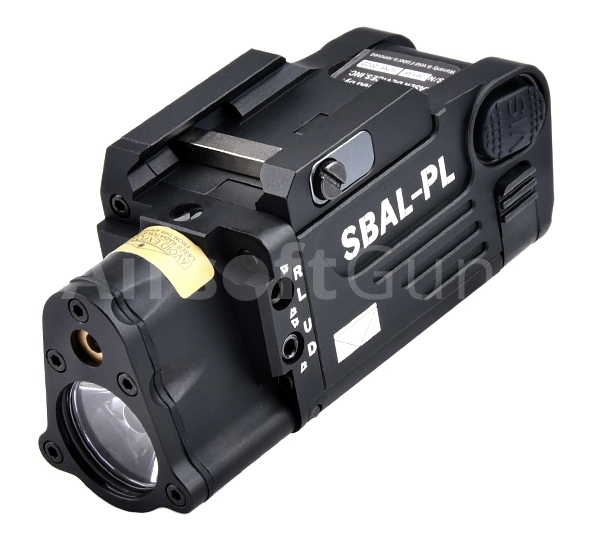 Taktické svietidlo SBAL-PL, 400 lm, laser, čierna, T-Eagle