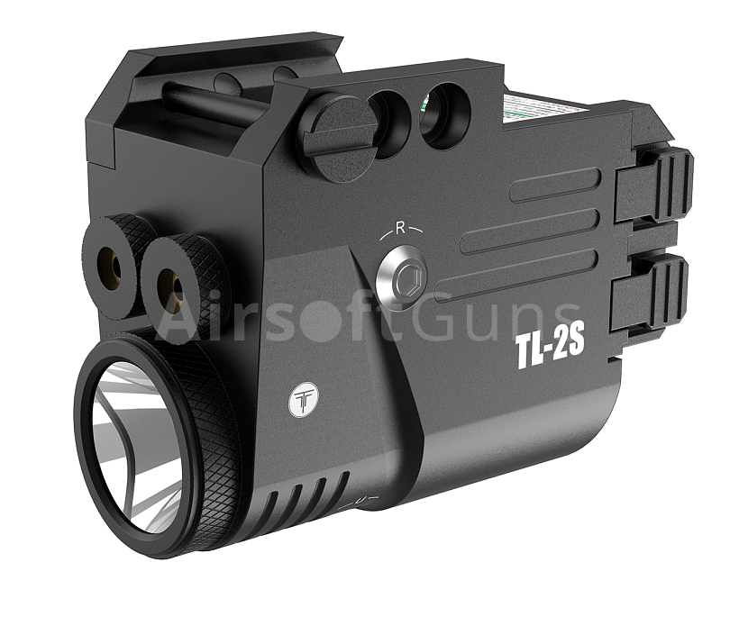 Taktické svietidlo TL-2S, 500 lm, laser, čierna, T-Eagle