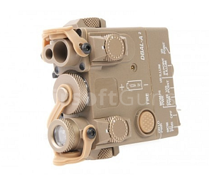 Box PEQ DBAL-A2, LED svietidlo, laser, tan, WADSN
