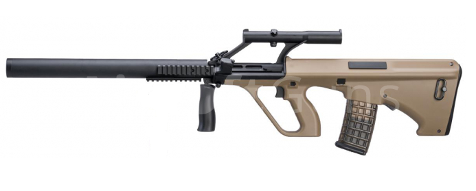Steyr AUG A1 Phantom, tlmič, TAN, Snow Wolf, SW-020-AM
