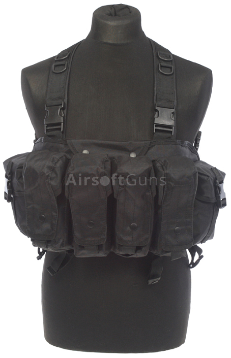 Chest Rig Tactical, čierny, ACM