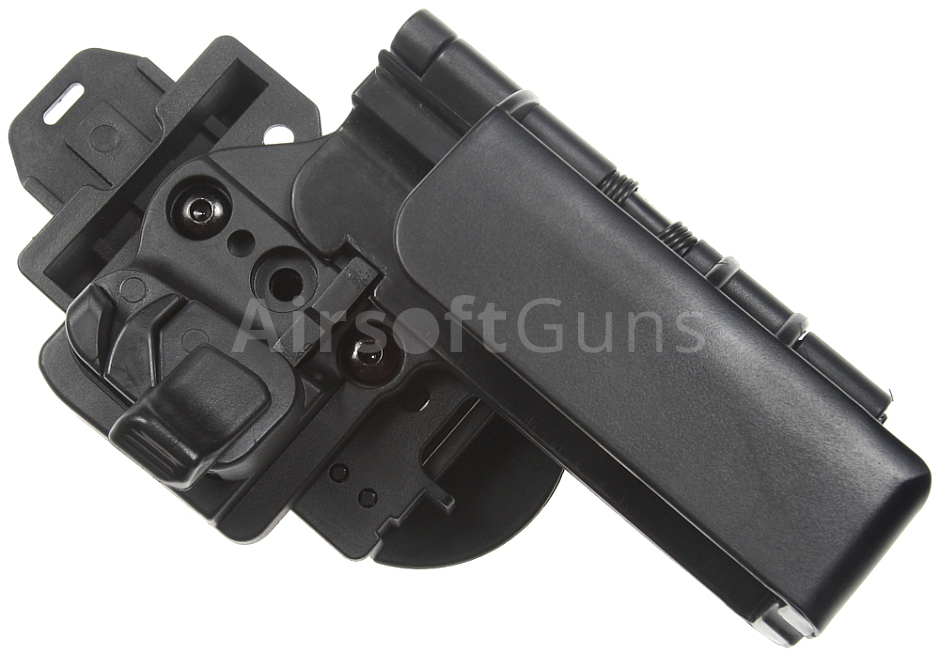 Pištoľové púzdro Quantum Mechanics, Glock 17, čierne, ACM