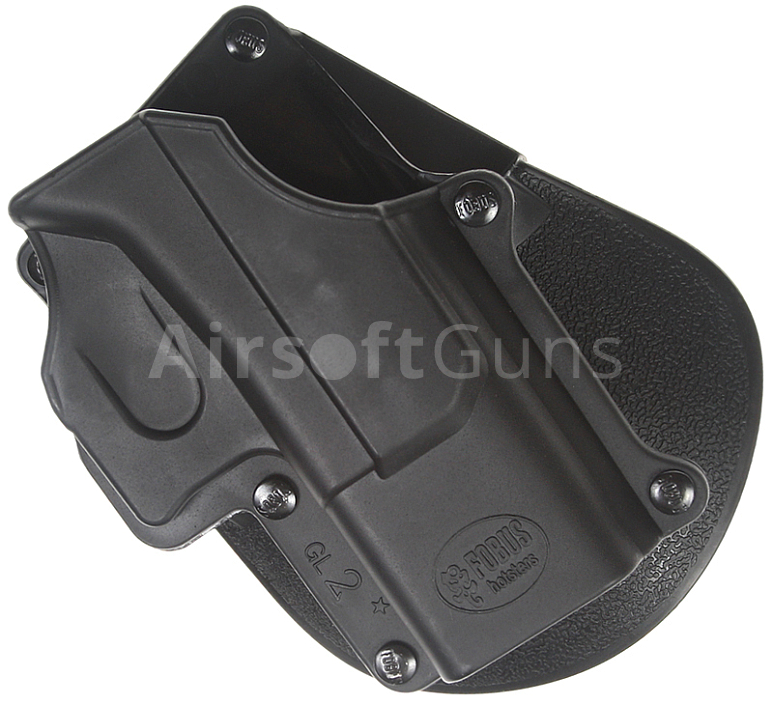 Pištoľové púzdro kydexové Fobus, Glock, čierne, ACM