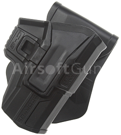 Pištoľové púzdro FAB Scorpus G-9, Glock, čierne, ACM