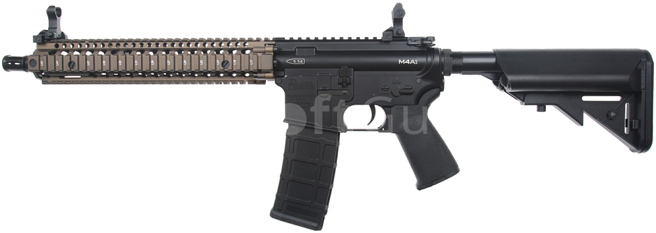 EMG Daniel Defense M4A1 RII, 12.5 Inch, Black/FDE Two Tone, Cyma Platinum, CM.105