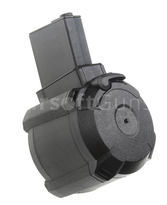 Bubnový zásobník M4, 1200 BB, elektrický, čierny, Cyma, HY-401