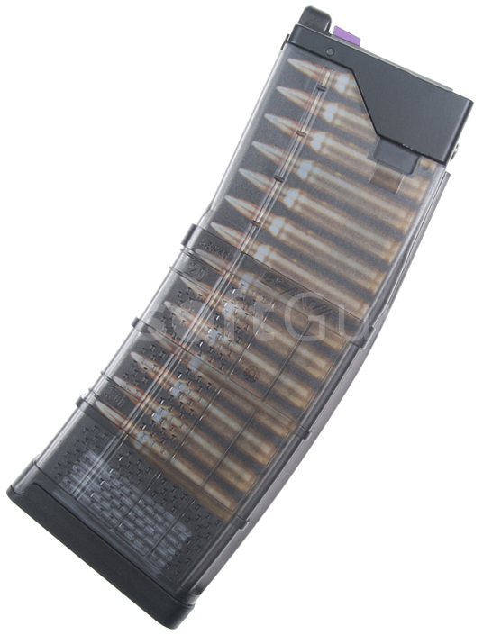 Zásobník Lancer L5 AWM 5.56, Black, M4 MWS GBBR, 30 BB, Cyma CGS, LC-MG-0002 BK