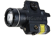 Taktická svietidlo SOTAC TLR-4 LED, červený laser, čierna, T-Eagle