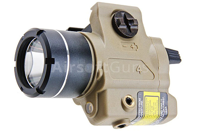 Taktická svietidlo SOTAC TLR-4 LED, červený laser, TAN, T-Eagle