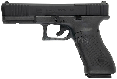 Glock 17 Gen 5 FS MOS, oceľový CNC záver, čierny, GBB, Umarex