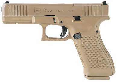 Glock 17 Gen 5 FS MOS, Tan Cerakote, GBB, Umarex