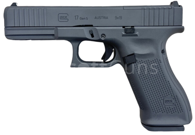 Glock 17 Gen 5 FS MOS, šedý Cerakote, GBB, Umarex