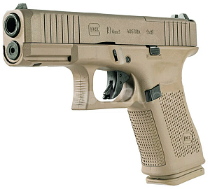 Glock 19 Gen 5 FS MOS, bronzový Cerakote, GBB, Umarex