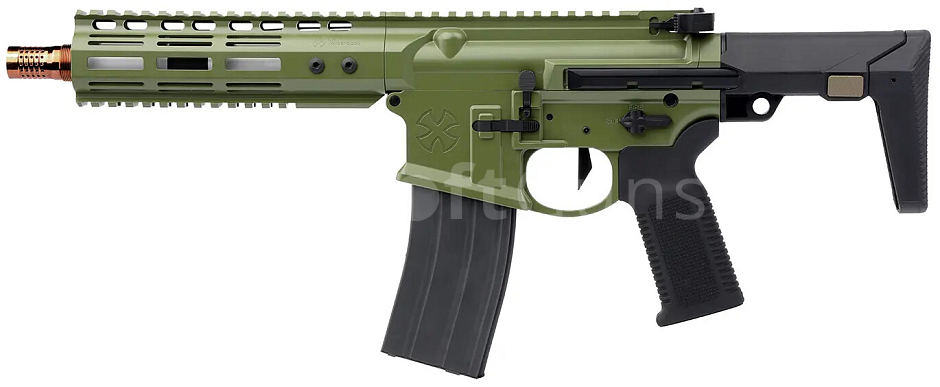 Noveske N4 Ghetto Blaster NHR-7, 7,94 Inch, Gen 3, GBBR, Bazooka Green, Double Eagle